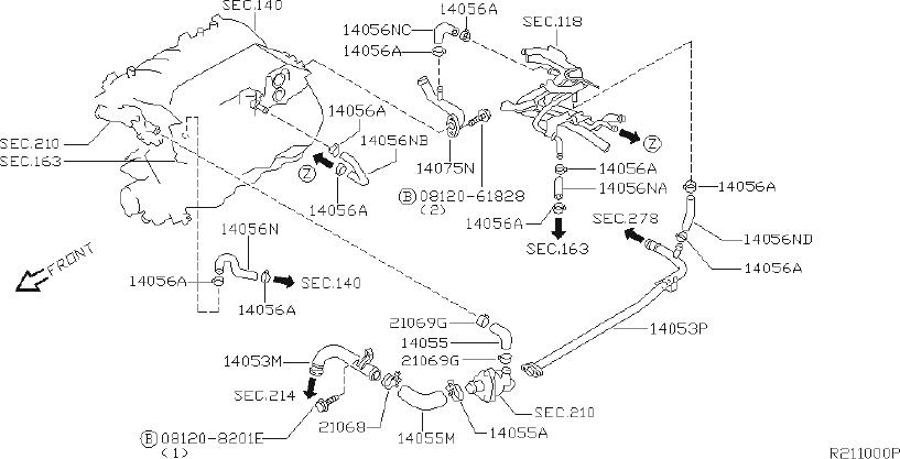 Nissan-Frontier-Engine-Coolant-Hose---14056-4S120-|-Nissan-...