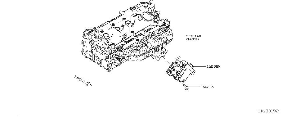 Nissan-Altima-Fuel-Injection-Throttle-Body.-Engine-...